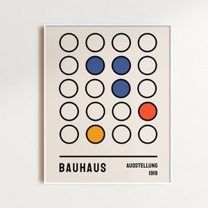 After Bauhaus Poster, Bauhaus Exhibition Poster, Bauhaus Wall Art, Walter Gropius Print Premium, Bauhaus Ausstellung B21