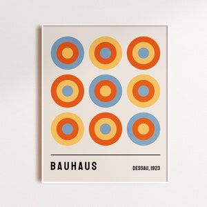 After Bauhaus Poster, Bauhaus Exhibition Poster, Bauhaus Wall Art, Walter Gropius Print Premium, Bauhaus Dessau 1923 B23