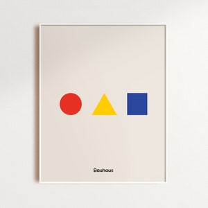 Bauhaus Poster, Bauhaus Exhibition Poster, Bauhaus Wall Art, Walter Gropius Print Premium, B1