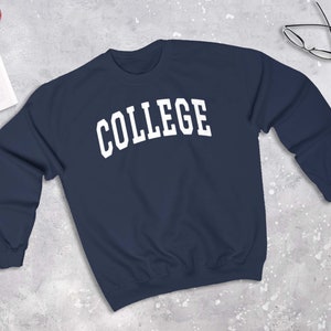 College Sweatshirt, College Style Sweater (Unisex)