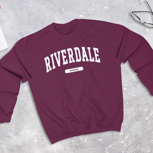 Riverdale Georgia College Style Sweatshirt, Riverdale GA Sweater (Unisex)