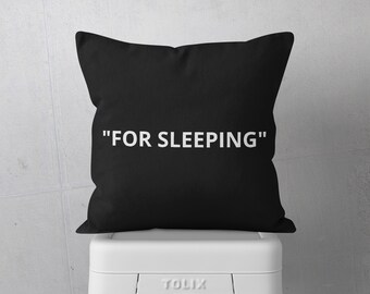 For Sleeping Pillow Cover // Quotation Marks Pillow Case