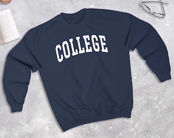 College Sweatshirt, College Style Sweater (Unisex)