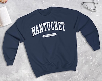 Nantucket Massachusetts College Sweatshirt, Nantucket MA Sweater