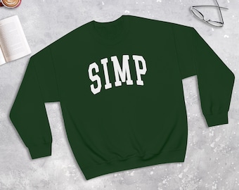 Simp College Style Sweatshirt, Simp Sweater (Unisex)