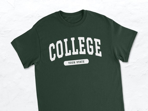 Custom Personalized College Style T-shirt Customized T-shirt