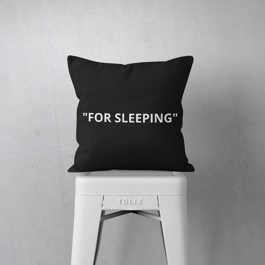 For Sleeping Pillow Cover // Quotation Marks Pillow Case Etsy