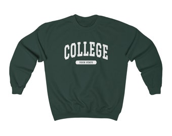 なとり college Logo Sweater Custom Personalized College Sweatshirt - Etsy