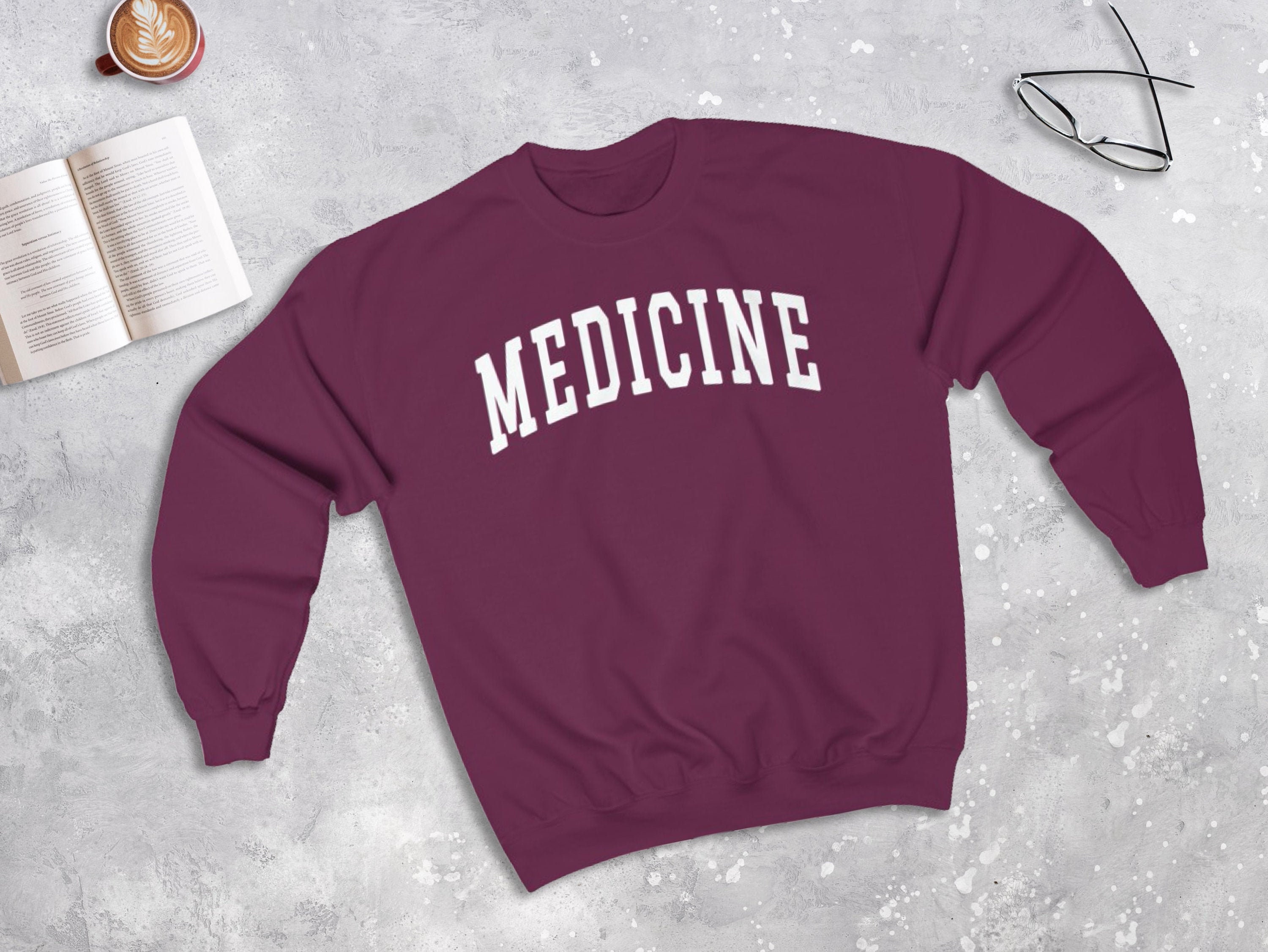 Medicine College Style Sweatshirt Medical School Sweater Etsy
