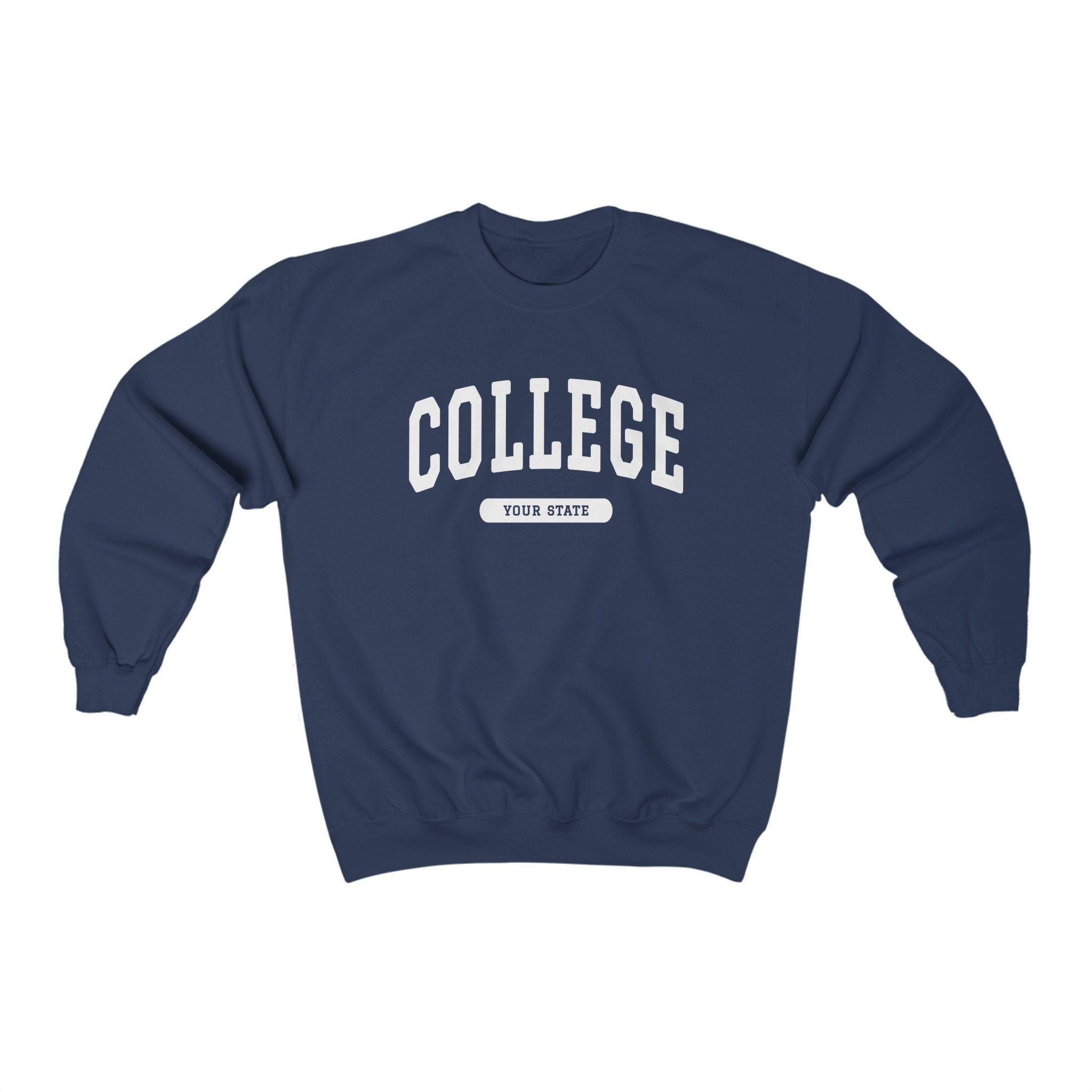 Custom Personalized College Sweatshirt - Etsy Custom Personalized College Sweatshirt - Etsy