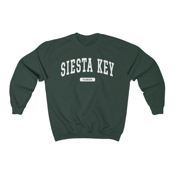 Siesta Key Florida College Style Sweatshirt, Siesta Key FL Sweater 