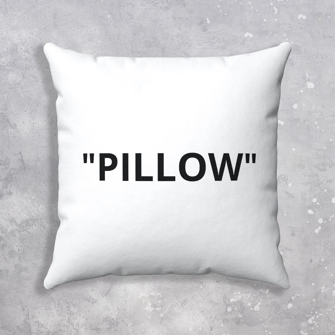 Pillow Quotation Marks Pillow Cover // off White Pillow Case Etsy
