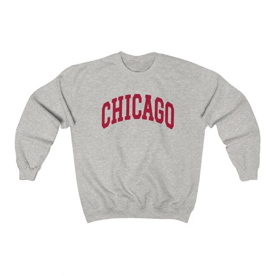 TeesAndTankYou Chicago College Style Sweatshirt Unisex
