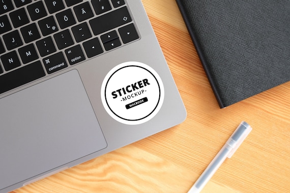 Download Macbook Pro Sticker Mockup Psd Sticker Mockup Etsy