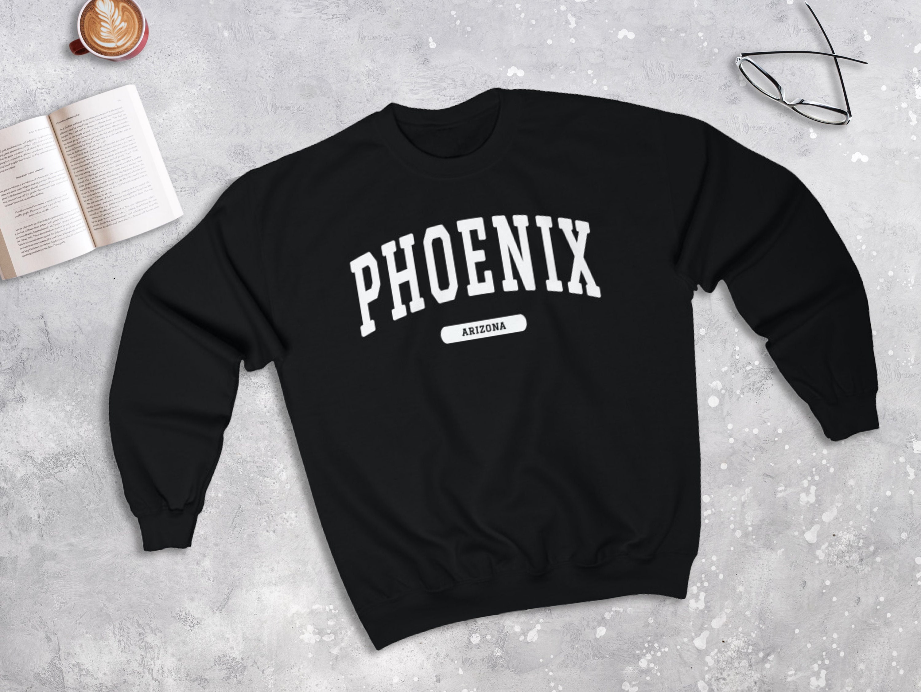 Phoenix Arizona College Style Sweatshirt, Phoenix Sweater (unisex