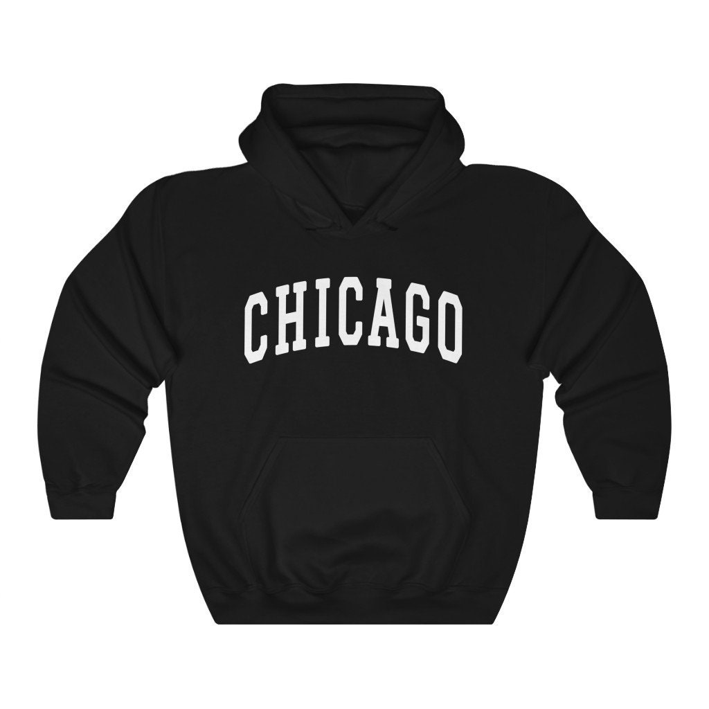 Chicago Illinois College Hooded Sweatshirt - Etsy Chicago Illinois College Hooded Sweatshirt - Etsy