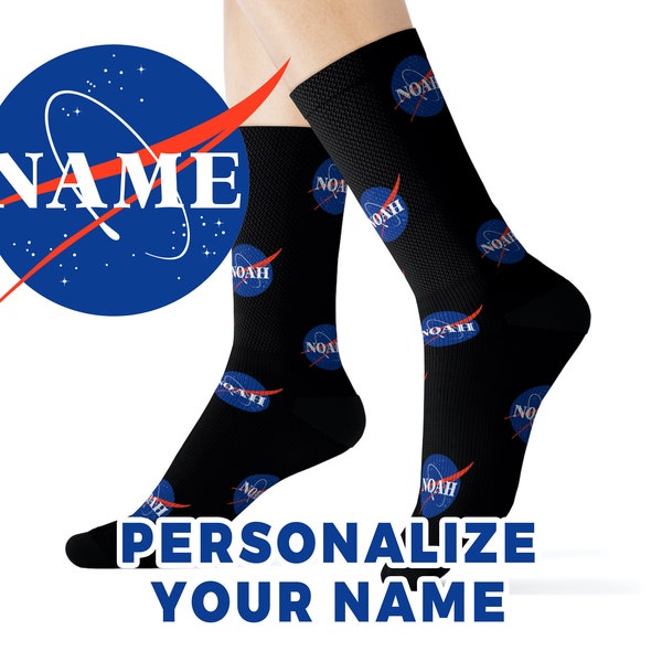 Chaussettes personnalisées de la NASA, chaussettes personnalisées