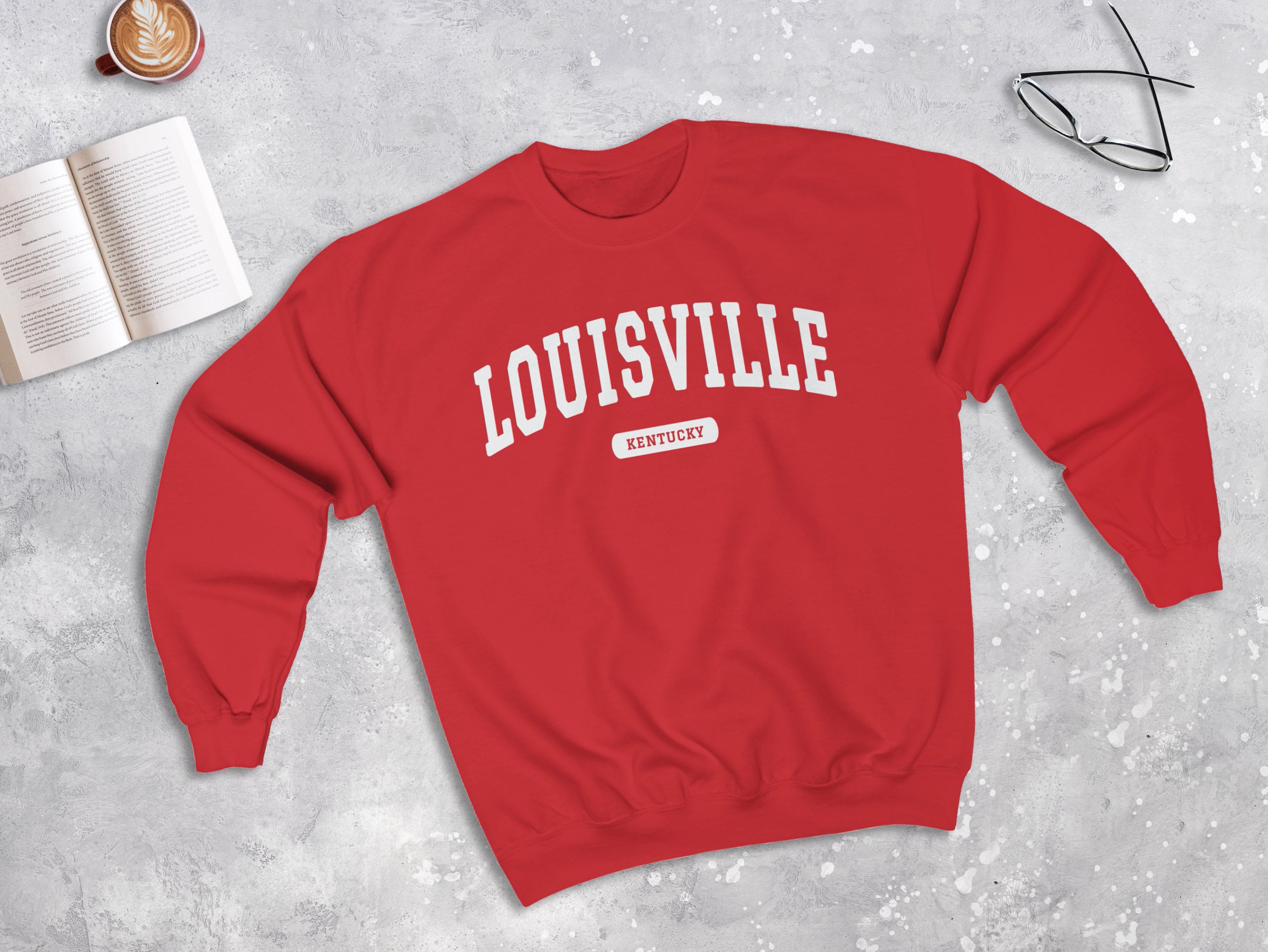 Vintage University of Louisville Cardinals White Crewneck Sweatshirt S –  812 Vintage