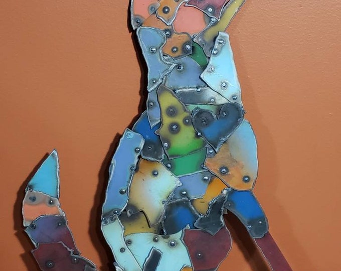 Metal Dog Silhouette Wall Art Etsy