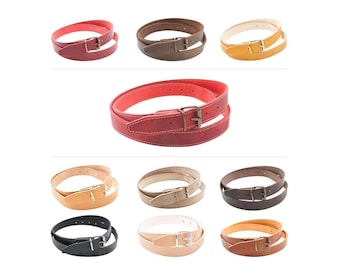 THIELEMANN shoulder strap 3 cm made of leather two-part carrying strap bag strap shoulder strap leather strap