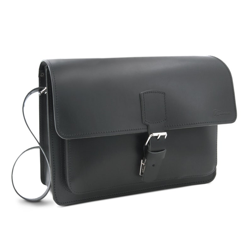 Men s shoulder bag din a4 document bag vilnius leather in etsy