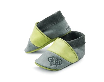 THEWO children's shoes butterfly made of leather for children first walkers crawling shoes baby shoes Made in Germany