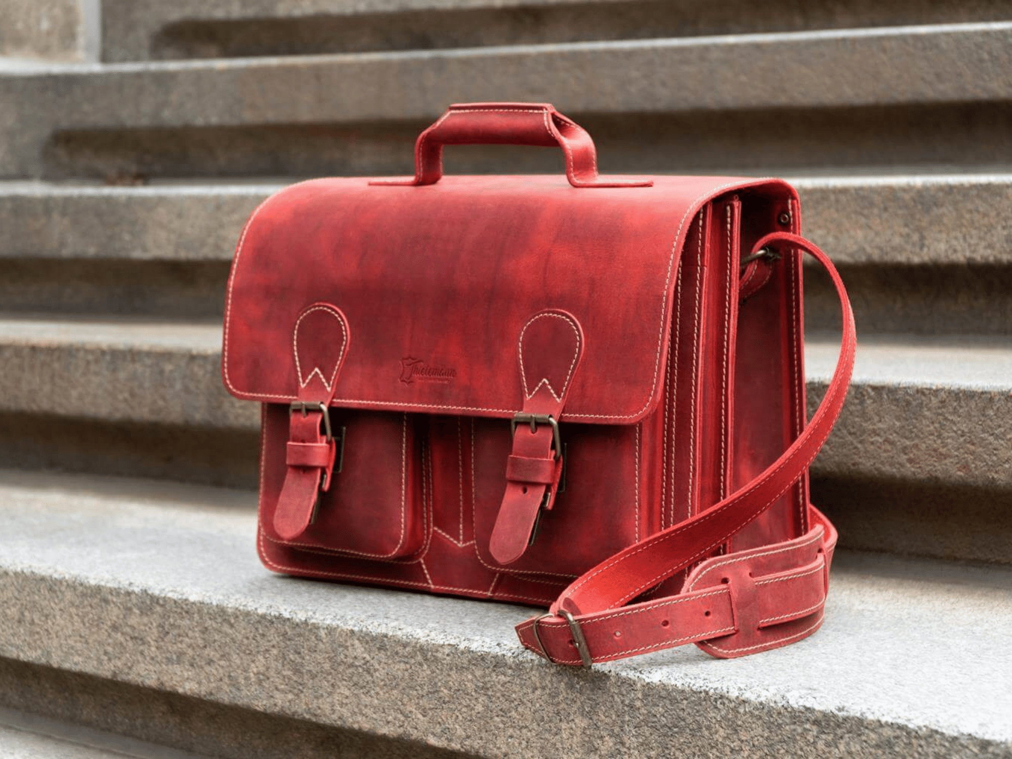 Briefcase los Angeles Made of Leather for Women Men Business Bag Leather Bag Teacher s Bag Made in Germany Etsy Canada
