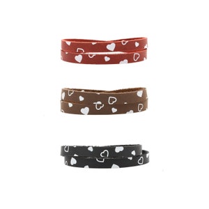 Adjustable bracelet with heart | Women&#39;s leather bracelet | Double wrap bracelet | Handmade affordable jewelry | Favorite person
