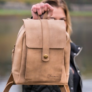 THIELEMANN Sofia leather backpack for women Leather backpack Hiking backpack City backpack Made in Germany