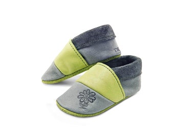 THEWO children's shoes flower made of leather for children first walkers crawling shoes baby shoes Made in Germany