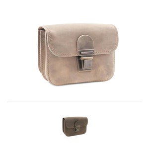 Belt bag &quot;Singapore&quot; made of leather unisex bum bag bouncy bag for travel body bag Made in Germany