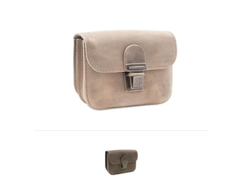 Belt bag &quot;Singapore&quot; made of leather unisex bum bag bouncy bag for travel body bag Made in Germany