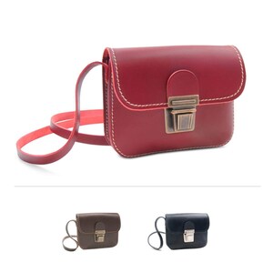 Mini sac Benguela en cuir sac de soirée unisexe petit sac à bandoulière sac de fête cross-body Made in Germany