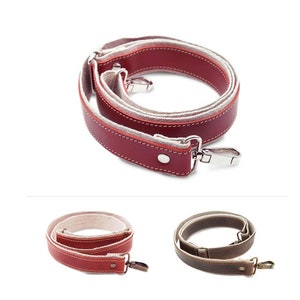 THIELEMANN carrying strap with carabiners made of leather & belt shoulder strap bag strap adjustable carrying strap leather strap