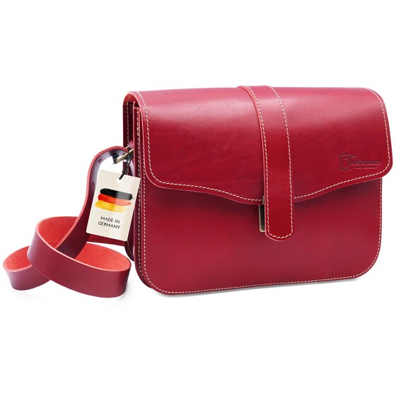 バッグ RED WING leather shoulder bag Rectangle Crossbody Bag Purse Wide Strap Genuine Leather