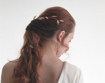 Bridal Hair Vine | Rose Gold Headpiece | Rose Gold Hair Vine | Wedding Hair Accessories