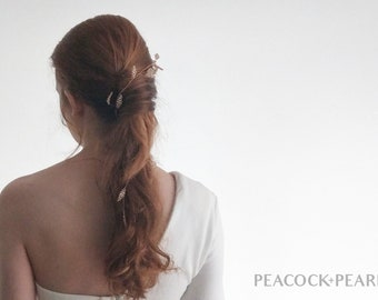 Bridal Hair Vine | Rose Gold Headpiece | Rose Gold Hair Vine | Wedding Hair Accessories