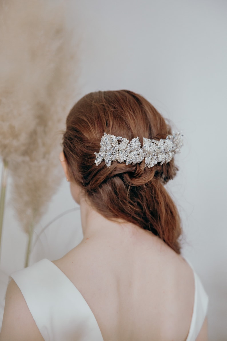 Bridal Headpiece Wedding Head Hair Piece Wedding Hairpiece Bridal Hair Accessory Bridal Hair Vine SAMPLE SALE image 1