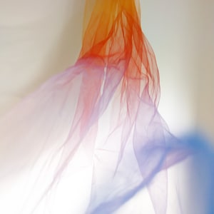 Custom Ombré Veil | Colourful Bridal Veil | Bespoke Color Wedding Veil | Orange, Pink, Red, Blue, Purple, Green, Black Veil