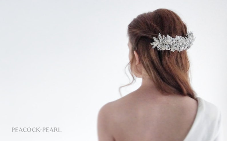 Bridal Headpiece Wedding Head Hair Piece Wedding Hairpiece Bridal Hair Accessory Bridal Hair Vine SAMPLE SALE image 7