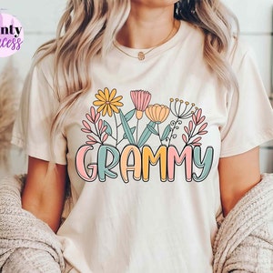 Mothers Day PNG, Grammy PNG, Wildflowers PNG, Flower Png, Mothers Day Png, Mama Png, Mom Life Png, Floral Grandma Png