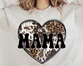 Cowhide Mama PNG, Western Mom Png, Boho Sublimation, png, Mother png, Mothers Day PNG, Mom Sublimation Design, Mama Shirt, Design Download