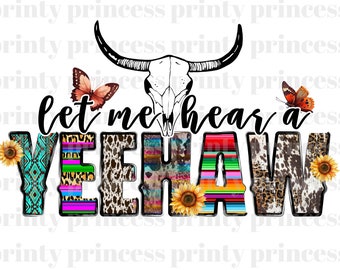Yeehaw PNG, Png occidental, archivo de diseño de piel de vaca, estampado de leopardo, espectáculo de campo png, png turquesa, png de música country, png de sublimación de Nashville
