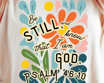 Christian Floral Shirt PNG | Trendy Modern Faith Design | Inspirational Scripture Tee Art Download