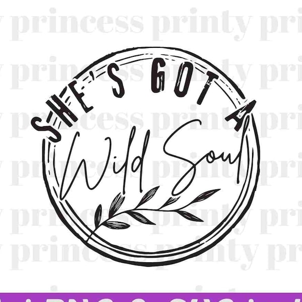 Wild Soul SVG, Boho Hippie Svg, wild soul sublimation design, trendy svg design, boho shirt png