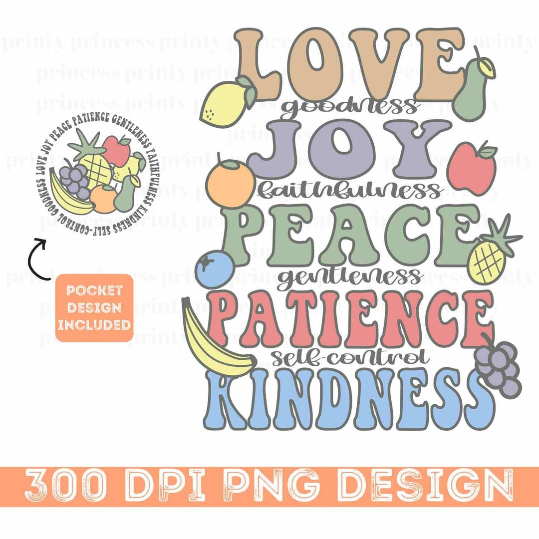 Fruit of the Spirit Png Sublmation Design, Faith Png, Bible Verse Png ...