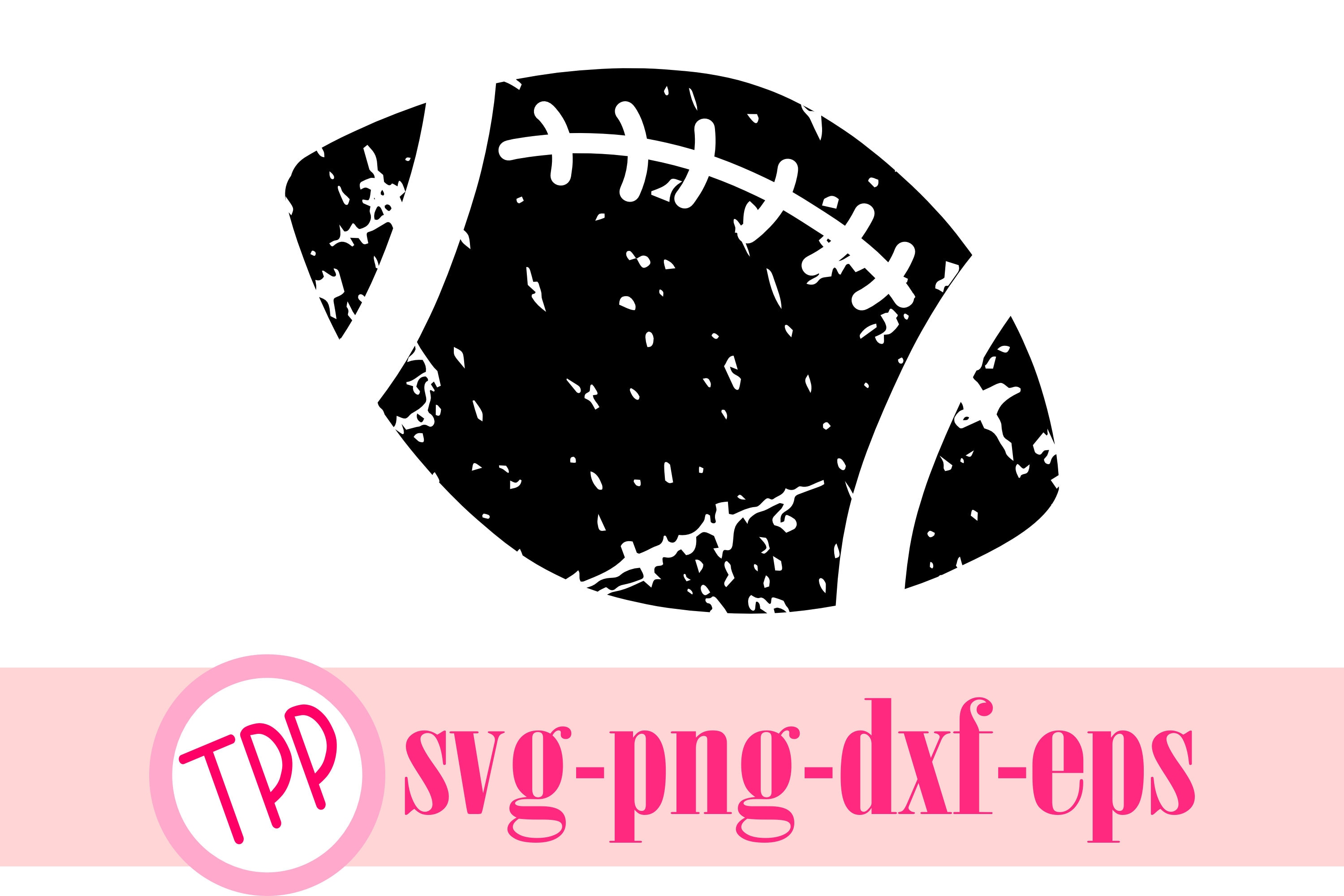 Football svg Distressed Football download svg png dxf eps | Etsy