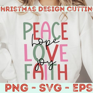 Modern Christmas SVG PNG EPS, Christmas Shirt Svg, Christmas Svg, Santa Svg, Holiday Svg, Christmas Sweater Svg, Winter Svg
