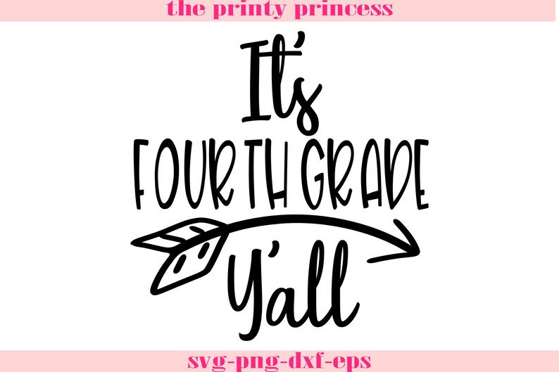 Teacher Svg Fourth Grade Yall Svg 4th Grade Svg Png Fourth Etsy