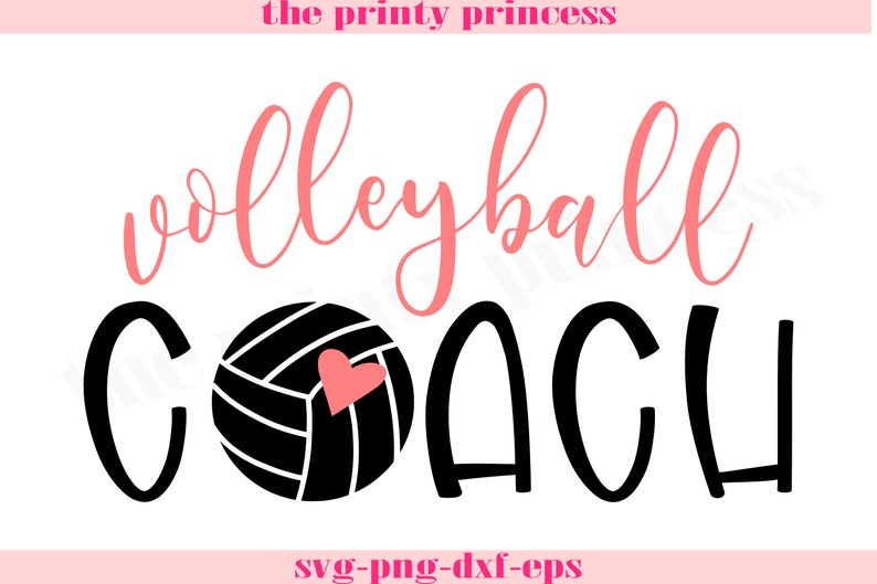Download Volleyball svg volleyball coach svg png dxf eps cut file | Etsy